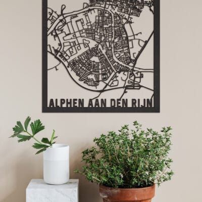 Houten Stadskaart Alphen aan den Rijn