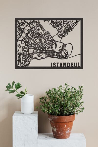 Houten Stadskaart Istanbul