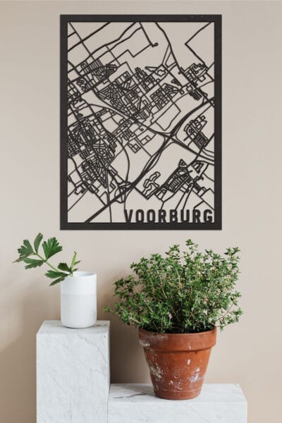 Houten Stadskaart Voorburg