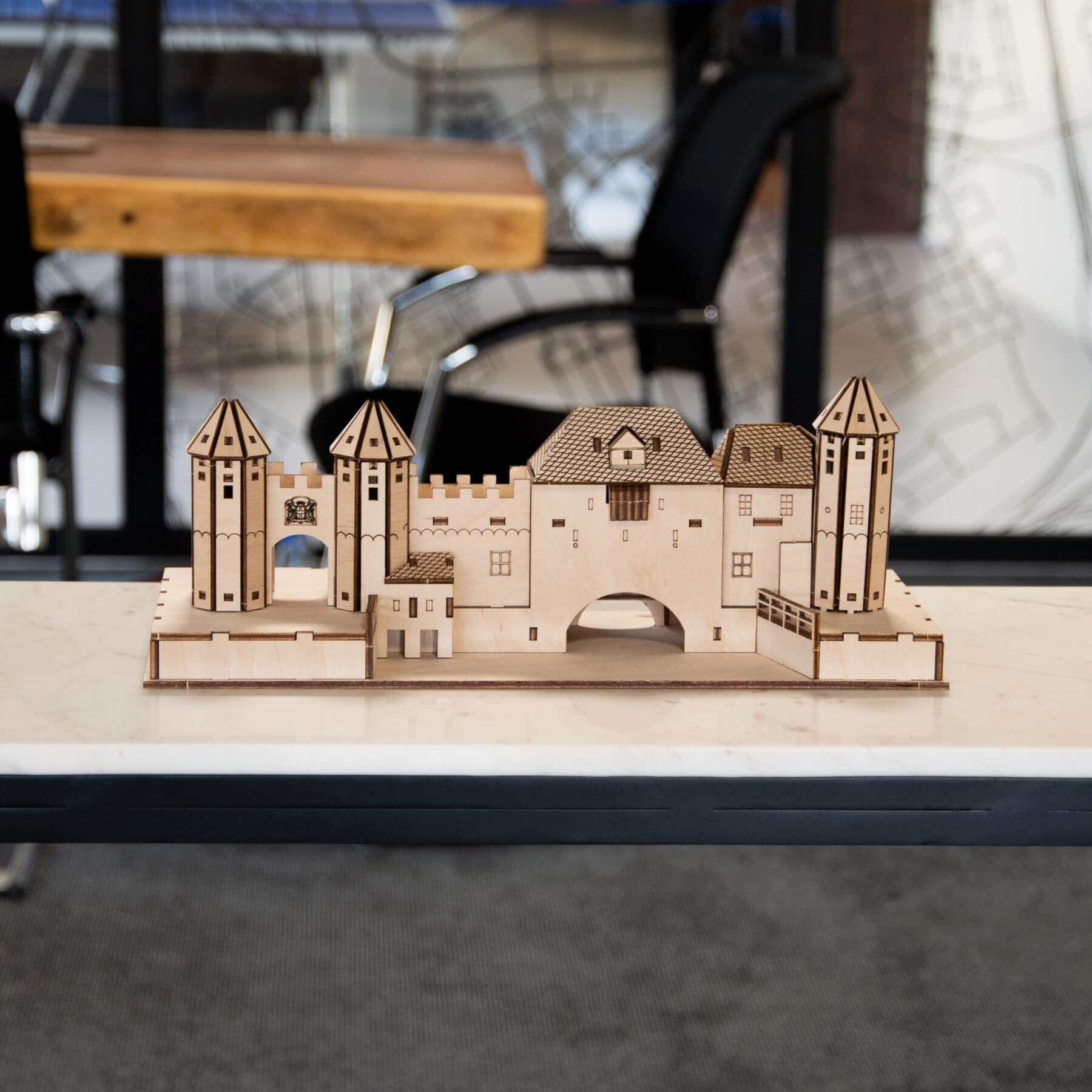 de eerste Alfabetische volgorde Hub 3D Puzzel Koppelpoort Amersfoort voor in de boom | City Shapes